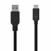 USB A till USB C Kabel Aisens A107-0450 1,5 m Svart
