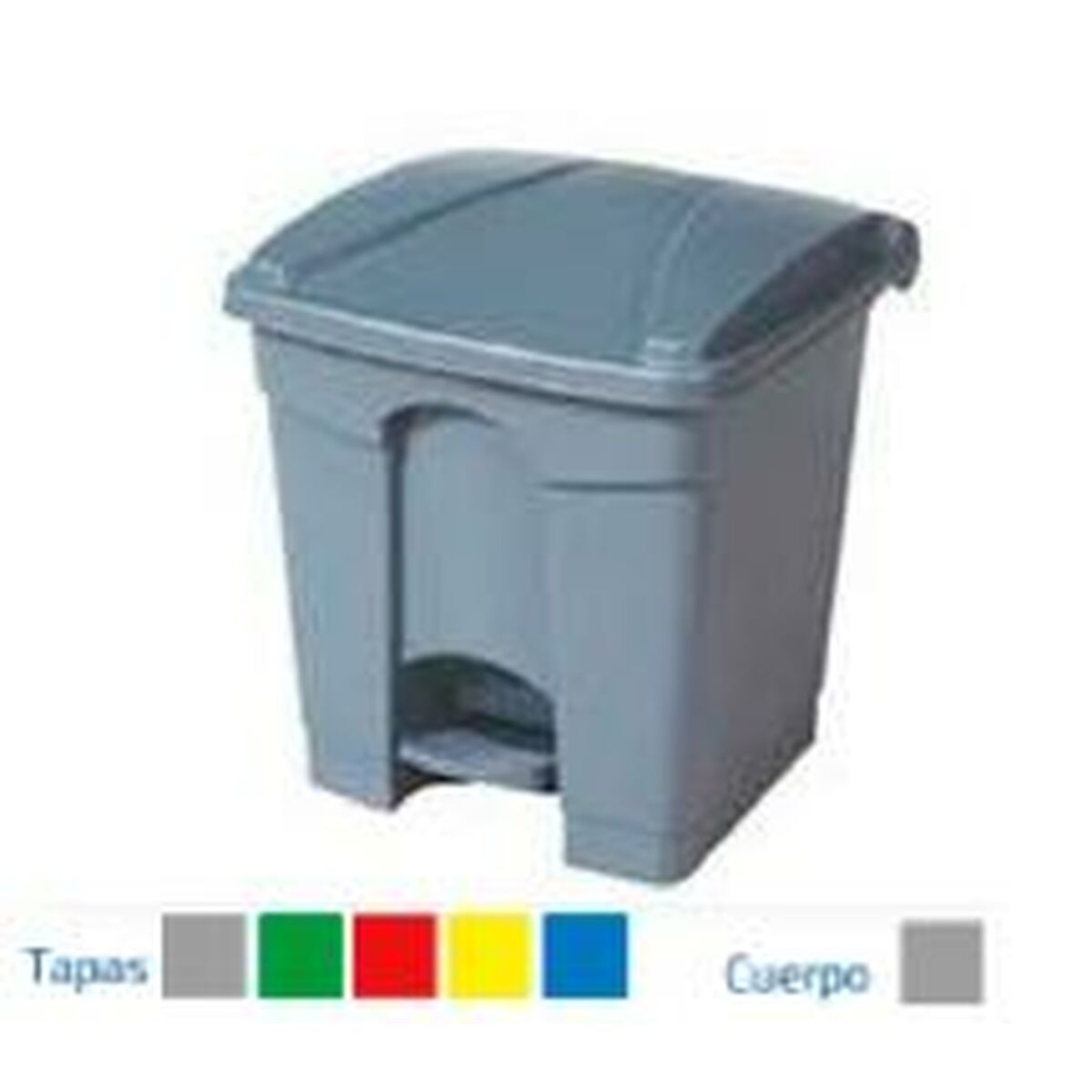 Papeleira Cinzento Plástico Retangular 30 L