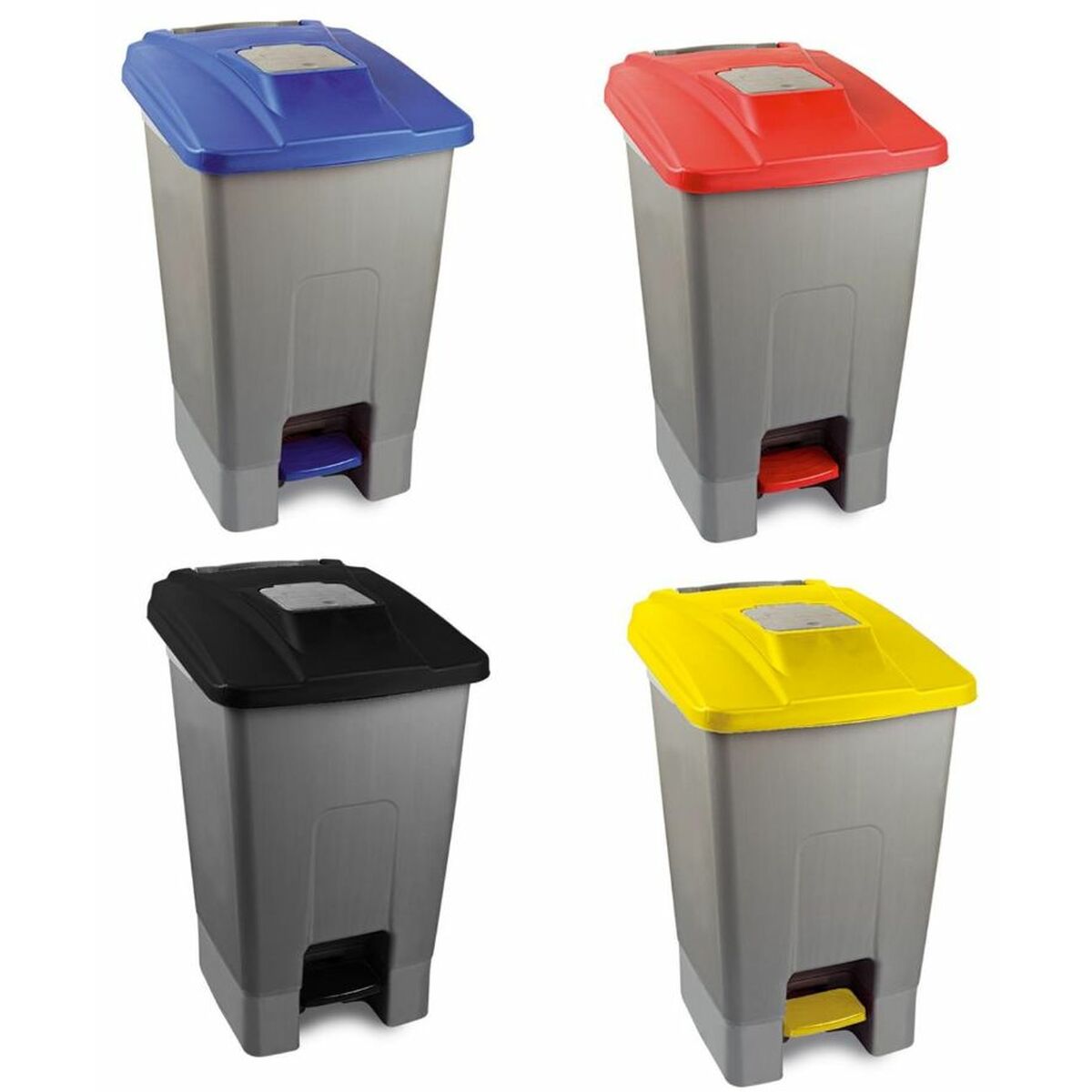 Papeleira Cinzento Plástico Retangular 30 L