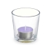 Aromatizuota žvakė 7 x 7 x 7 cm (12 vnt.) Stiklas Levandos