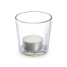 Scented Candle 7 x 7 x 7 cm (12 Units) Glass Cotton
