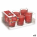 Duftende Stearinlys-sett 16 x 6,5 x 11 cm (12 enheter) Glass Røde Bær