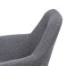 Armchair 65 x 65 x 77 cm Synthetic Fabric Grey Metal