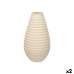 Vază Bej Ceramică 22 x 44 x 22 cm (2 Unități) Dungi