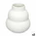 Vase White Dolomite 19 x 21 x 19 cm (2 Units) Waves