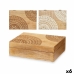 Decorative box Mango wood 25,5 x 8 x 17,4 cm (6 Units) Mandala