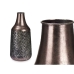 Vaso Prateado Metal 21 x 44 x 21 cm (4 Unidades) Com relevo