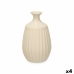 Vase Beige Céramique 19 x 31 x 19 cm (4 Unités) Rayures