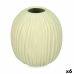 Vase Vert Dolomite 15 x 18 x 15 cm (6 Unités) Sphère Rayures