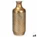 Vase Golden Metal 16 x 42 x 16 cm (4 Units) With relief