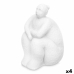 Dekorativ Figur Hvit Dolomite 18 x 30 x 19 cm (4 enheter) Dame Sitter