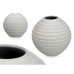 Vase Grau aus Keramik 25 x 25 x 25 cm (3 Stück) Bereich