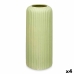 Vase grün Dolomite 16 x 40 x 16 cm (4 Stück) Streifen