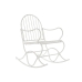 Кресло-качалка Home ESPRIT Белый Металл 60 x 90 x 96,5 cm