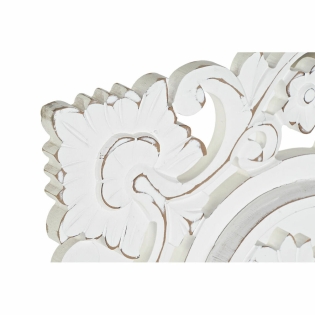 Decoración de Pared DKD Home Decor Blanco Mandala Madera MDF (120 x 3,5 x  120 cm)