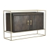 Sidebord DKD Home Decor Brun Metall Treverk av mangotre 122 x 38 x 76 cm