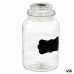 Burk Transparent Glas 1,2 L 12 x 21 x 12 cm (16 antal) Med lock Klister