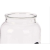 Βάζο Διαφανές Γυαλί 1,2 L 12 x 21 x 12 cm (16 Μονάδες) Με καπάκι Αυτοκόλλητο