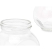 Biscuit jar Transparent Glass 180 ml (48 Units) With lid Adjustable
