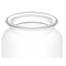 Kozarec za shranjevanje Prozorno Steklo 600 ml (12 kosov) S pokrovom