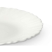 Dessertteller Weiß Glas 19 x 2 x 19 cm (24 Stück)