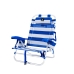 Plážová židle Modrý Bílý 62 x 62 x 74 cm