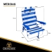 Chaise de Plage Bleu Blanc 62 x 62 x 74 cm