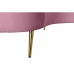 Pohovka DKD Home Decor Ružová Zlatá Kov Polyester (210 x 120 x 84 cm)