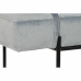 Dīvāns ‘Chaise Longue’ DKD Home Decor Melns Debesu zils Metāls 140 x 59 x 42 cm
