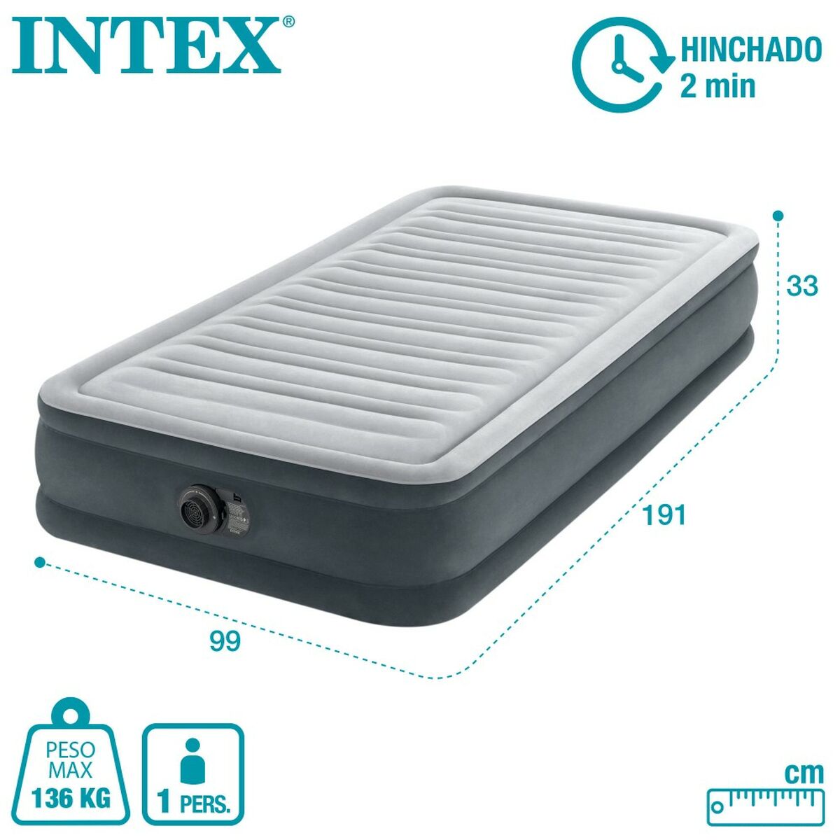 Opblaasmatras Intex