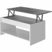 Lift-Top Coffee Table White/Grey 50 cm