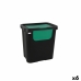 Kosz na śmieci do recyklingu Tontarelli Moda double Kolor Zielony (6 Sztuk) 24 L