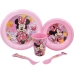 Ensemble Vaisselle pour Enfants Minnie Mouse CZ11312 Rose 5 Pièces