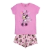 Pijama de Verão Minnie Mouse Cor de Rosa