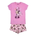 Sommerpyjamas for gutter Minnie Mouse Rosa