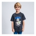 Børne Kortærmet T-shirt The Mandalorian Sort