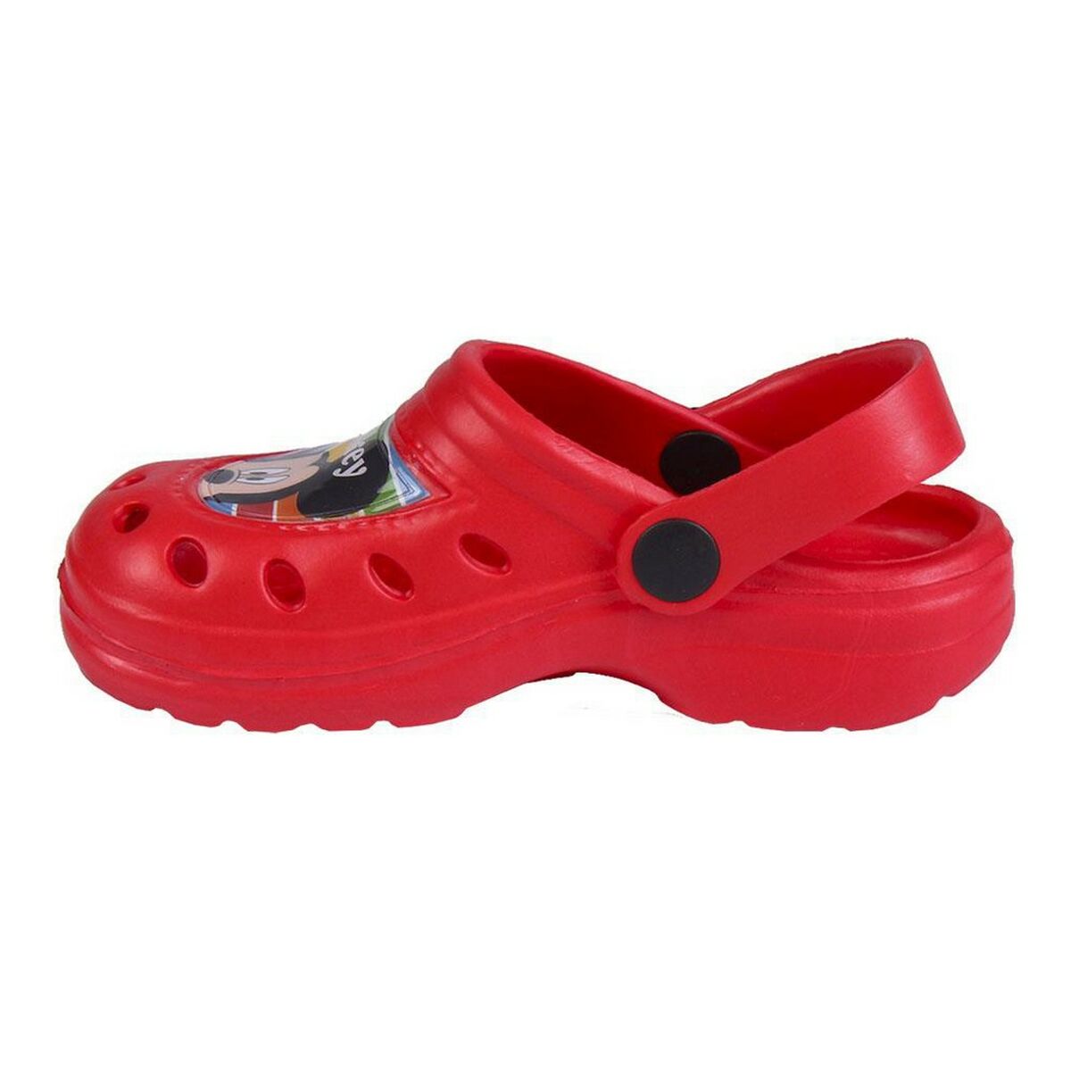 Strandklompen Mickey Mouse Rood