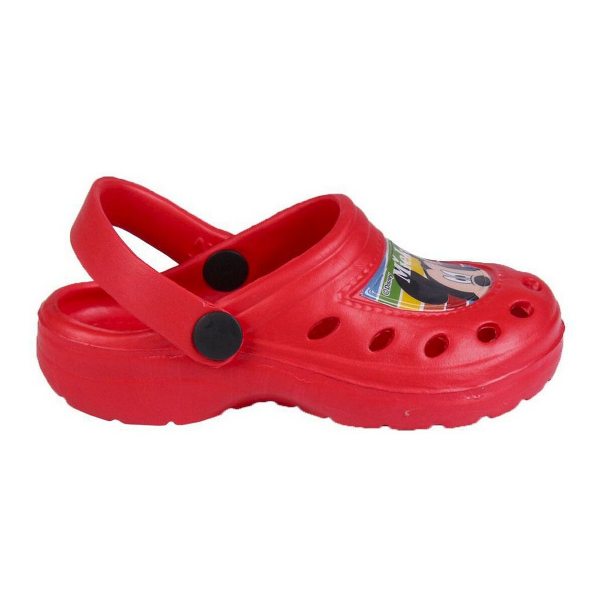 Strandklompen Mickey Mouse Rood
