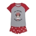 лятната пижама за деца Minnie Mouse Червен Дама Сив