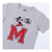 Camisola de Manga Curta Mickey Mouse Cinzento