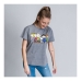 Γυναικεία Μπλούζα με Κοντό Μανίκι Snoopy Γκρι Σκούρο γκρίζο