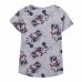 Damen Kurzarm-T-Shirt Minnie Mouse Grau