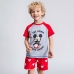 Pijamaua de Vară Mickey Mouse Roșu Gri