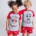 Letné chlapčenské pyžamo Minnie Mouse Červená Sivá