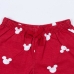 Sommer-Schlafanzug Minnie Mouse Rot Grau