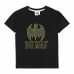 Camiseta de Manga Corta Infantil Batman Negro