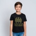 Kurzarm-T-Shirt für Kinder Batman Schwarz
