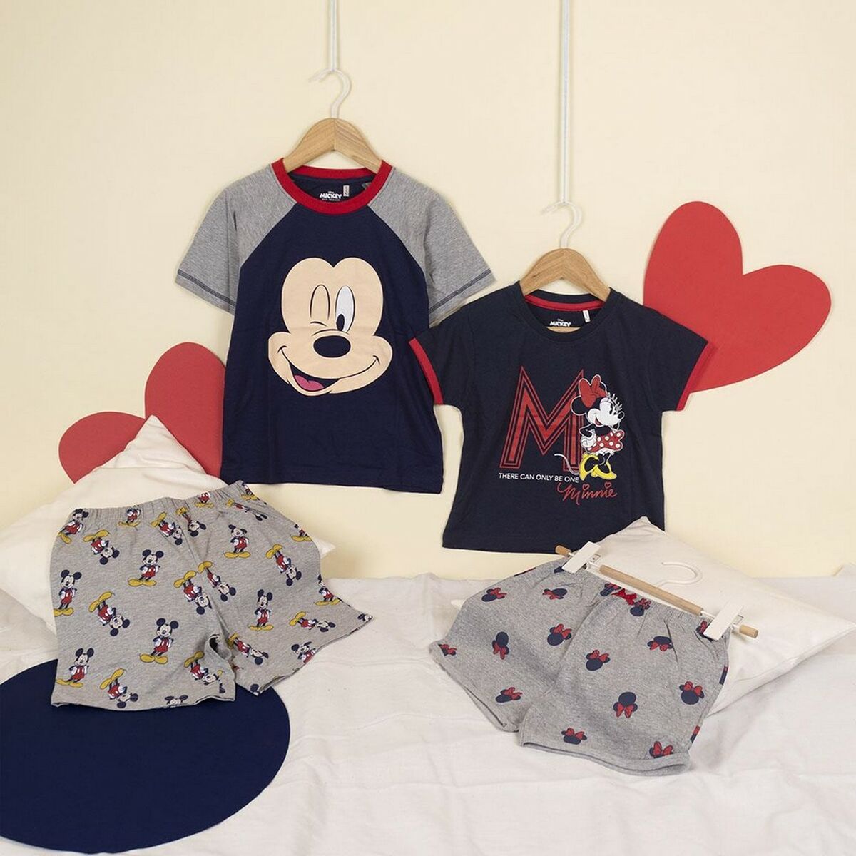 Pyjamat Mickey Mouse Harmaa