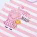 Pijama de Verão Peppa Pig Cor de Rosa Roxo