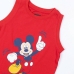 Letní chlapecké pyžamo Mickey Mouse Červený